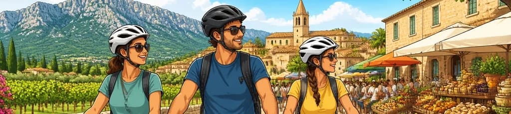Recorrido en bicicleta eléctrica de medio día al mercado más antiguo de la isla