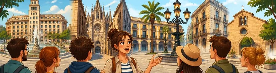 Recorrido a pie para explorar las plazas de Barcelona