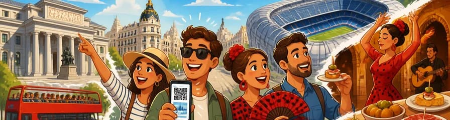 Pase Urbano de Madrid: Acceso Prioritario al Prado, Bernabéu, Flamenco y Tapas