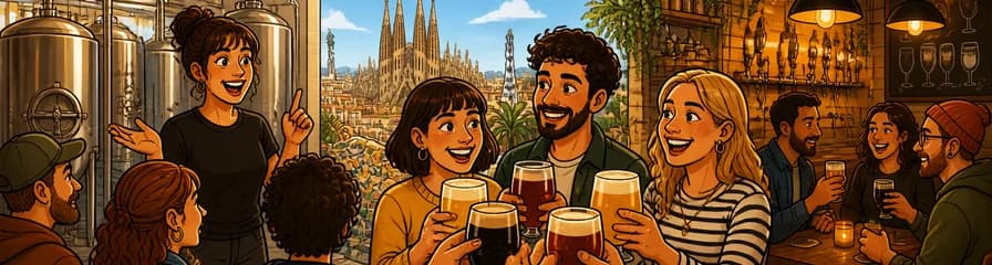 Recorrido por la cerveza artesanal de Barcelona: visita a una cervecería y tres locales emblemáticos