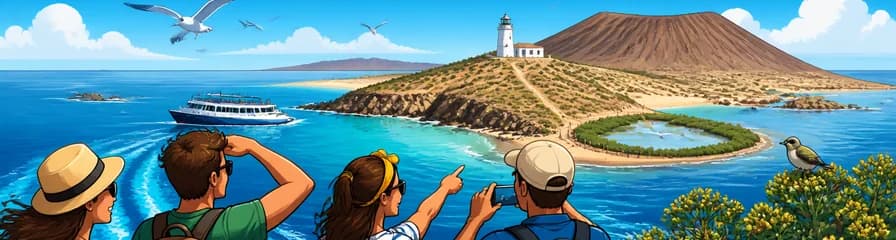 Viaje en ferry de regreso a la Isla de Lobos