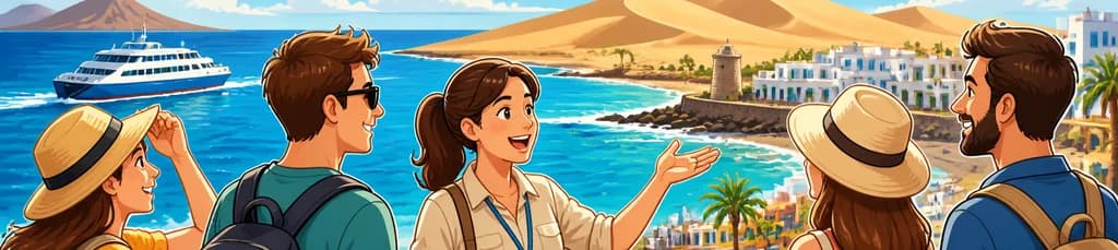 Viaje de jornada completa a las Dunas de Fuerteventura partiendo de Lanzarote