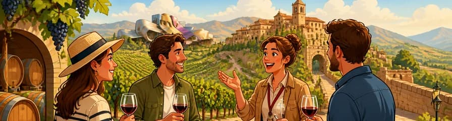 Recorrido semiprivado por La Rioja desde Bilbao: Descubre 3 bodegas premium
