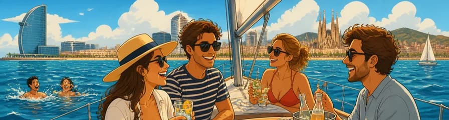 Navegación genuina por Barcelona con baño y refrigerios incluidos