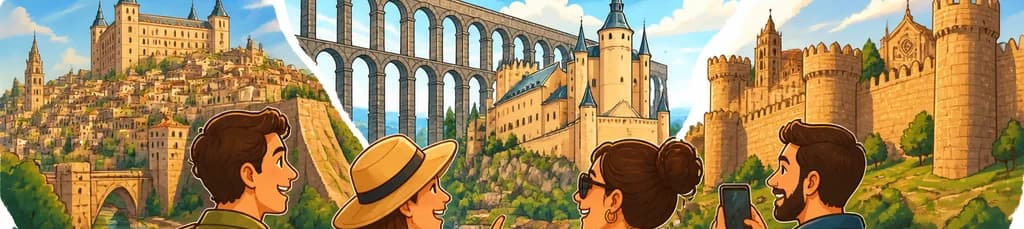 Descubre Toledo, Segovia y Ávila: Un viaje fascinante desde Madrid con Alcázar y murallas