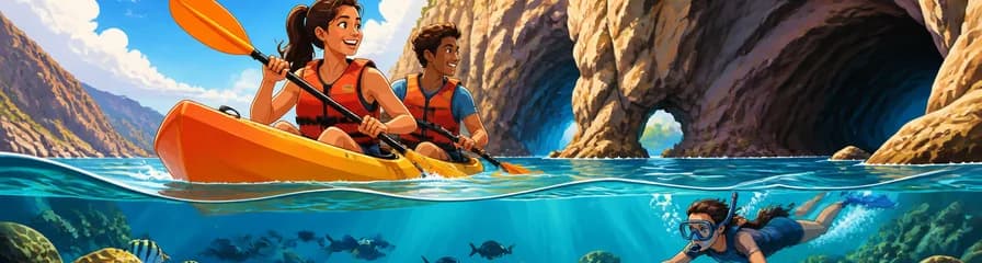 Explora las Cuevas de Mogán: Aventura en Kayak y Snorkel