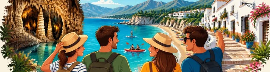 Excursión de un día para grupos reducidos: De Nerja a Frigiliana, explorando costas, montañas y las cuevas de Nerja