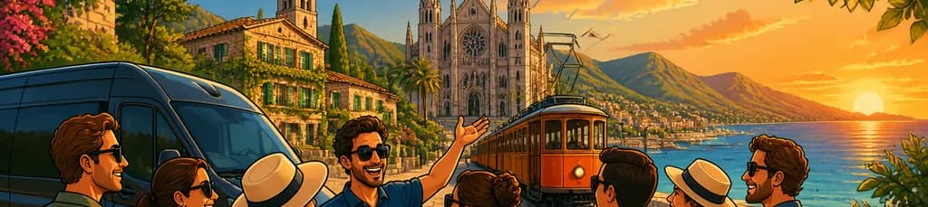 Excursión VIP de un día o al atardecer por Valldemossa y Sóller (máximo 8 personas)