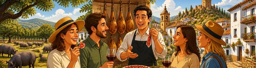 Excursión privada de un día completo desde Sevilla: Granja de cerdos y pueblos históricos
