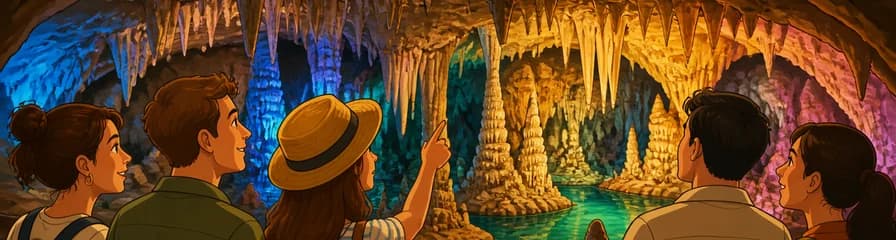 Acceso a las grutas de Génova en Palma de Mallorca