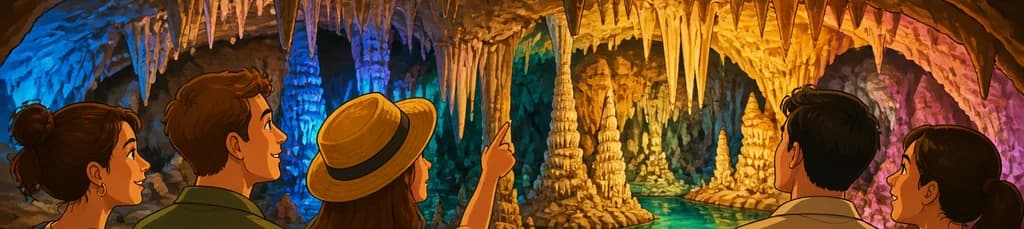 Acceso a las grutas de Génova en Palma de Mallorca