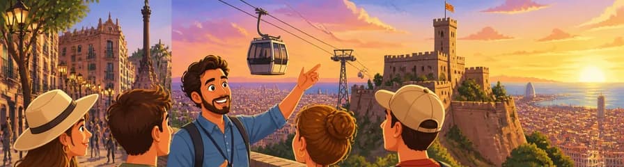 Tour privado por el casco antiguo de Barcelona y el castillo de Montjuic: las mejores vistas de la ciudad