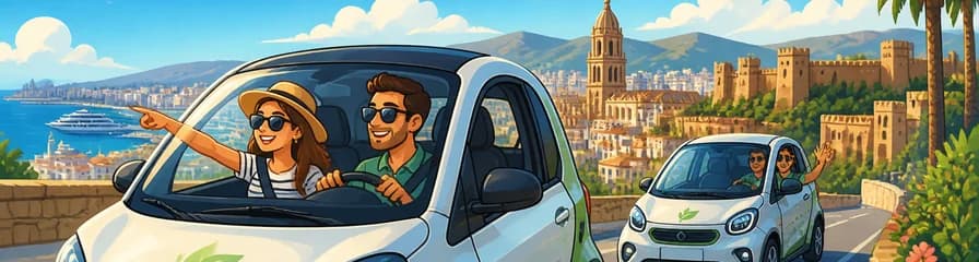Recorrido por Málaga en coche eléctrico: Explora la ciudad en dos horas