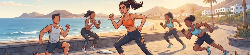 Entrena Metafit en Lanzarote: Sesión HIIT bajo el sol