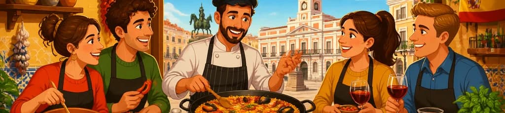 Taller de cocina española auténtica en la Puerta del Sol