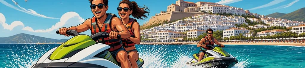 Emocionante recorrido en moto acuática por Ibiza: una experiencia de una hora