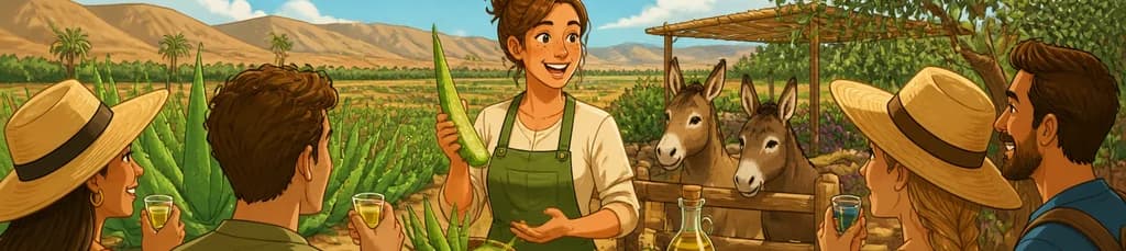 Cata de Aloe Vera y Aceite de Oliva en la Granja Ecológica Fuerteventura
