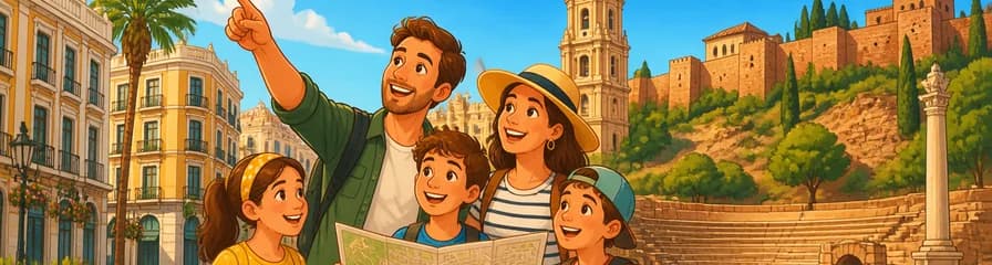Un recorrido familiar por los puntos clave del centro de Málaga