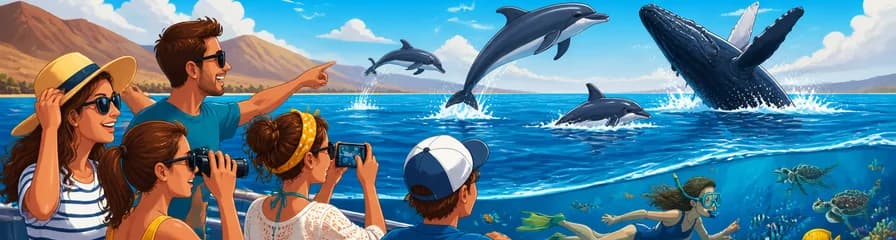 Aventura de dos horas: avistamiento de delfines y ballenas con oportunidad de practicar snorkel