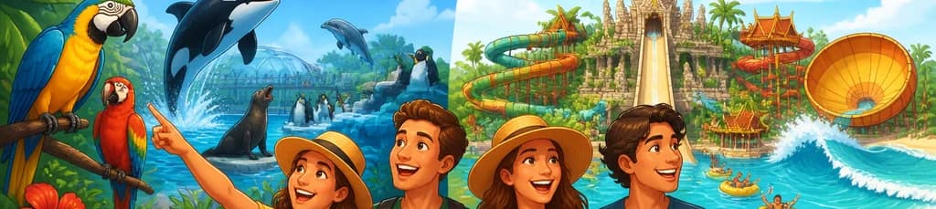 Acceso a Loro Parque y Siam Park: una entrada combinada para dos experiencias inolvidables