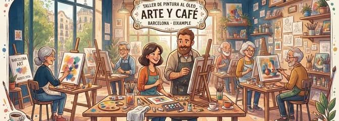 Taller de Pintura al Óleo "Arte y Café" en Barcelona