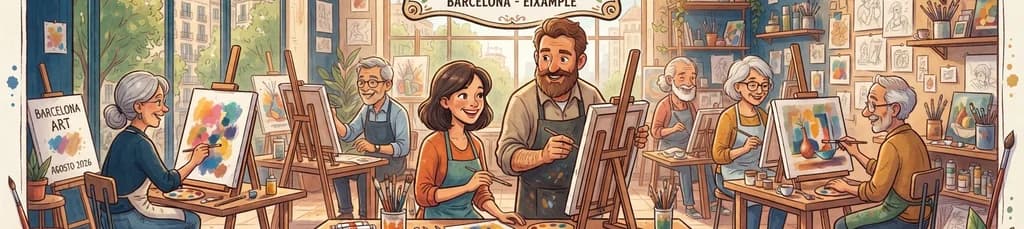 Taller de Pintura al Óleo "Arte y Café" en Barcelona