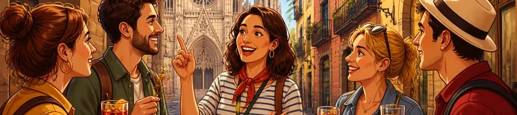Recorrido guiado por el casco antiguo de Barcelona con degustación de tapas y bebidas