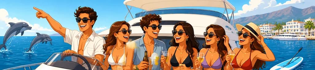 Excursión en el Gerard Yatch de 14 metros para 11 personas desde Puerto Banús