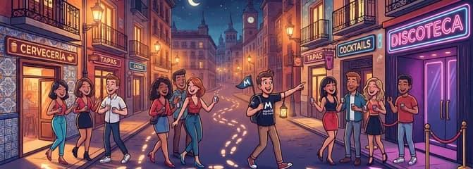 Recorrido de Bares por Madrid: Entradas a Bares, Chupitos de Bienvenida y Acceso a Discotecas