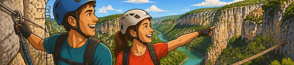 Experiencia de Aventura en Vía Ferrata con Transporte en Madrid
