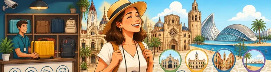 Servicio de guardaequipaje en Valencia, cerca de la ciudad