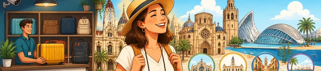 Servicio de guardaequipaje en Valencia, cerca de la ciudad