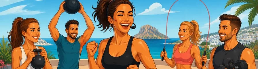 Entrenamientos Colectivos de Fitness en San Antonio, Ibiza