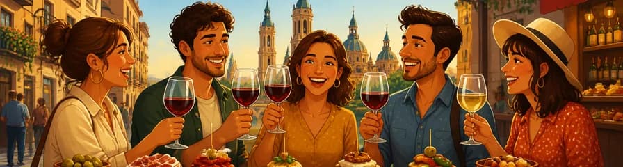 Disfruta de una cata de vinos y tapas por el casco antiguo de Zaragoza