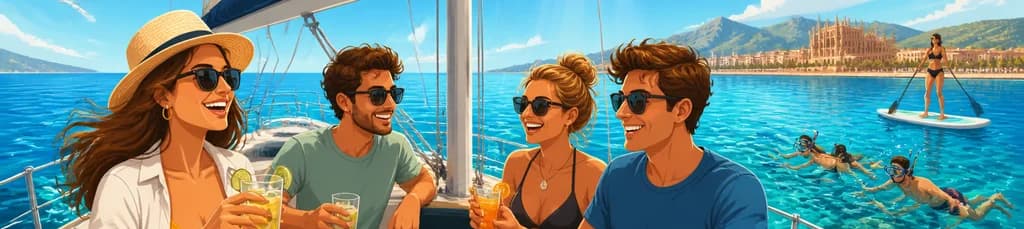 Travesía en velero por Mallorca con snorkel, aperitivos y bebidas