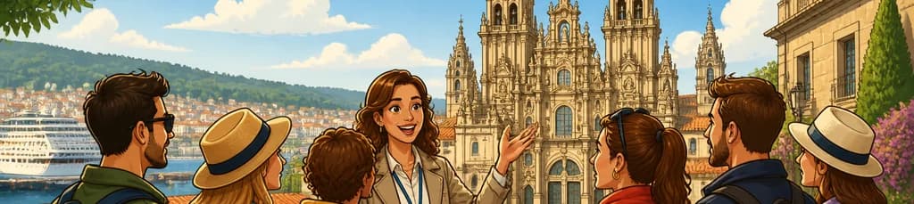 Vive una excursión guiada por tierra desde Vigo a Santiago de Compostela