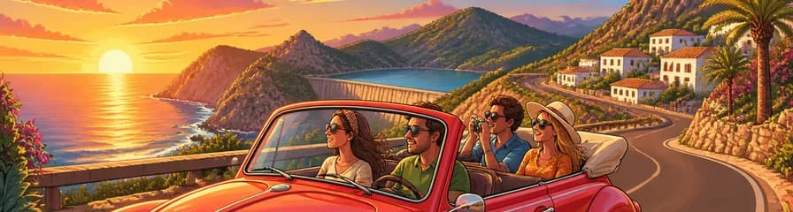 Recorrido al atardecer en descapotable por la costa oeste de Gran Canaria