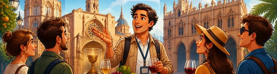 Recorrido por la Catedral de Valencia y el Santo Grial, la Lonja de la Seda, con degustación de vinos