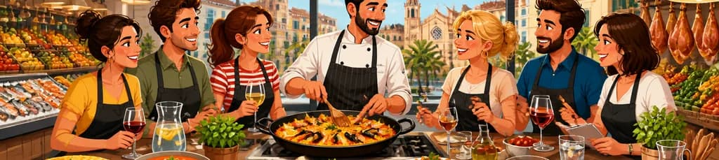 Clase de cocina española en Palma: domina 7 platos con bebidas incluidas