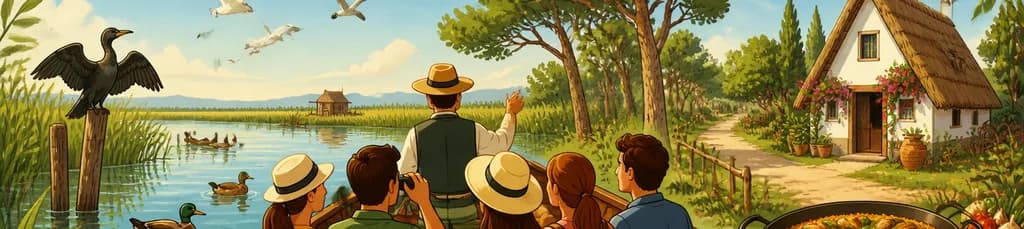 Recorrido por la Albufera de Valencia: Paseo en Barca y Exploración del Bosque Mediterráneo
