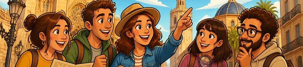 Recorrido a pie interactivo de juegos e historia por el centro de Valencia