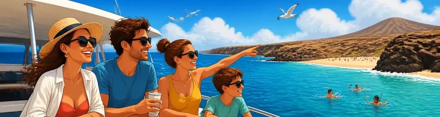 Desde Playa Blanca: Un mini crucero a Papagayo con parada para nadar