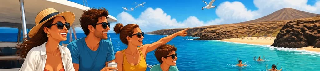 Desde Playa Blanca: Un mini crucero a Papagayo con parada para nadar