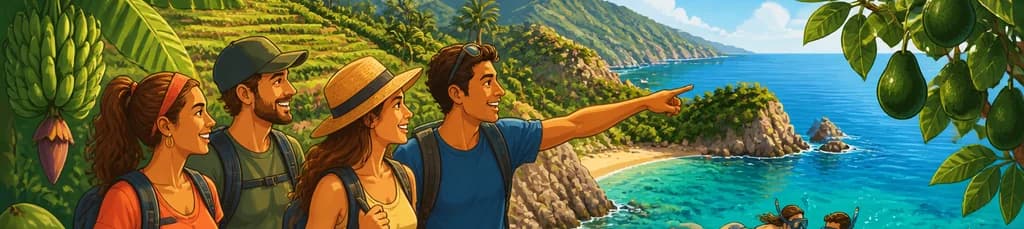 Vive la experiencia de senderismo tropical, playa paradisíaca y esnórquel en grupo reducido