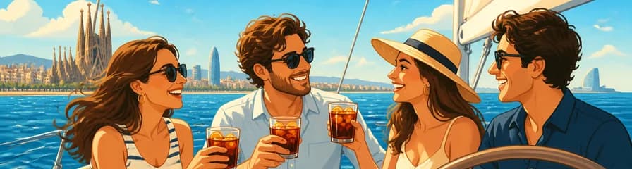 Experiencia de navegación con vermut en Barcelona