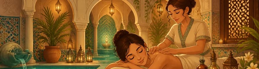 Baños árabes Hammam Al Ándalus en Málaga con masaje de aceites esenciales