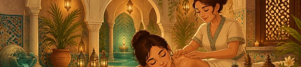 Baños árabes Hammam Al Ándalus en Málaga con masaje de aceites esenciales