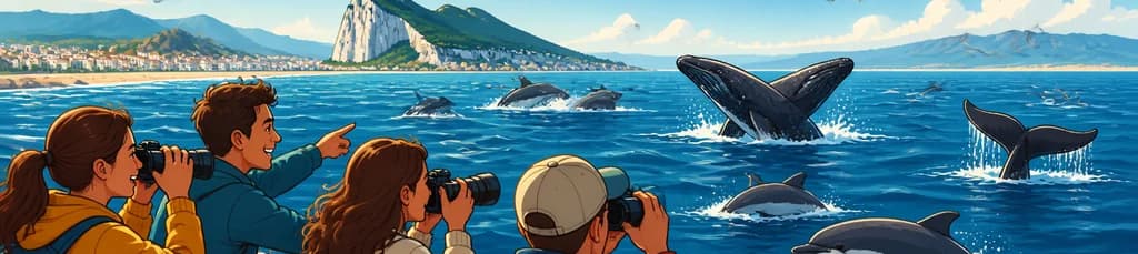 Observación de ballenas y delfines en Gibraltar desde Sevilla