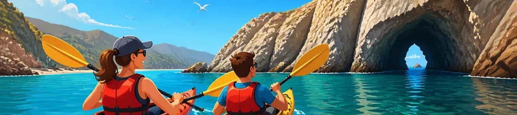 Kayak por los acantilados de Cabo de Gata