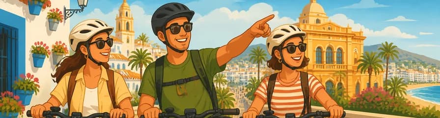 Recorrido urbano guiado en bicicleta eléctrica por Torremolinos desde Málaga